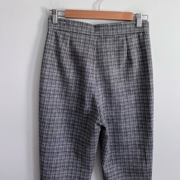 Zara CHECK FAUX SUEDE LEGGINGS - Picture 5 of 8